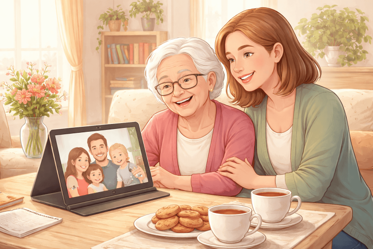 Maintient du lien entre les familles et les personnes isolées autour de Chuelles (45).